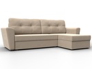 Диван угловой Амстердам Лайт правый угол, Велюр, SEVEN 729 бежевый