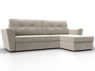 Диван угловой Амстердам Лайт правый угол, Микровельвет, Бежевый