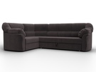 Диван угловой Карнелла левый угол, Велюр, SEVEN 727 коричневый