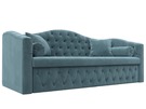 Диван детский прямой Мечта, Велюр, SEVEN 113 бирюзовый