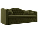 Диван детский прямой Мечта, Микровельвет, Зеленый