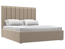 Кровать интерьерная Афродита 160, Велюр, SEVEN 729 бежевый