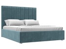 Кровать интерьерная Афродита 160, Велюр, SEVEN 113 бирюзовый