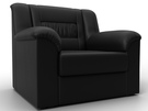 Кресло Карелия, Экокожа, Черный