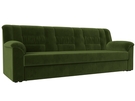 Диван прямой Карелия, Микровельвет, Зеленый