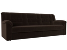 Диван прямой Карелия, Микровельвет, Коричневый