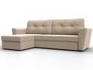 Диван угловой Амстердам Лайт левый угол, Велюр, SEVEN 729 бежевый