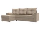 Диван угловой Верона Лайт левый угол, Велюр, SEVEN 729 бежевый