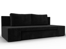 Диван прямой Сан Марко, Велюр, SEVEN 35 черный
