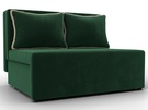 Диван прямой Лагуна, Велюр, Seven 626 зеленый;Seven 729 бежевый
