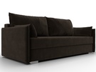 Диван прямой Сайгон, Микровельвет, Коричневый