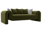 Диван прямой Волна, Микровельвет;Велюр, Зеленый;Серый