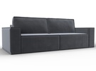 Диван прямой Куба, Велюр, SEVEN 17 серый