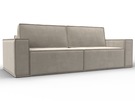 Диван прямой Куба, Микровельвет, Бежевый
