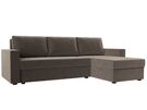 Диван угловой Траумберг Лайт правый угол, Велюр, SEVEN 727 коричневый