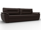 Диван прямой Нэстор Лайт, Экокожа, Коричневый