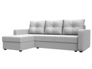 Диван угловой Ливерпуль Лайт левый угол, Экокожа, Белый