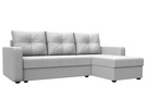 Диван угловой Ливерпуль Лайт правый угол, Экокожа, Белый