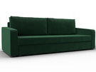 Диван прямой Лига-009, Велюр, SEVEN 626 зеленый