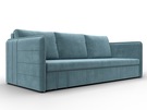 Диван прямой Слим, Велюр, SEVEN 113 бирюзовый