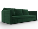 Диван прямой Слим, Велюр, SEVEN 626 зеленый