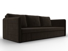 Диван прямой Слим, Микровельвет, Коричневый