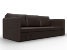 Диван прямой Слим, Экокожа, Коричневый
