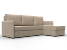 Диван угловой Слим угол универсальный, Велюр, SEVEN 729 бежевый