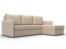 Диван угловой Слим угол универсальный, Экокожа, Бежевый