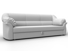 Диван прямой Карнелла, Экокожа, Белый