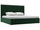 Кровать интерьерная Афродита 200, Велюр, SEVEN 626 зеленый