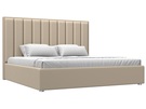 Кровать интерьерная Афродита 200, Экокожа, Бежевый