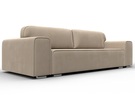 Диван прямой Лига-029, Велюр, SEVEN 729 бежевый