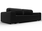 Диван прямой Лига-029, Экокожа, Черный