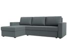 Диван угловой Траумберг Лайт левый угол, Рогожка, Амур 07 серый