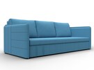 Диван прямой Слим, Рогожка, Амур 10 голубой