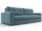 Диван прямой Лига-031, Велюр, SEVEN 113 бирюзовый