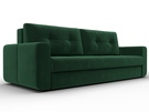 Диван прямой Лига-031, Велюр, SEVEN 626 зеленый