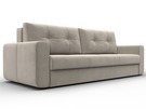 Диван прямой Лига-031, Микровельвет, Бежевый