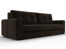 Диван прямой Лига-031, Микровельвет, Коричневый