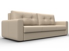 Диван прямой Лига-031, Экокожа, Бежевый