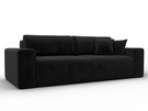 Диван прямой Лига-036 НПБ Классик, Велюр, SEVEN 35 черный