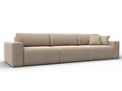 Диван прямой Лига-036 НПБ Классик Лонг, Велюр, SEVEN 729 бежевый