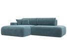 Диван угловой Лига-036 НПБ Модерн левый угол, Велюр, SEVEN 113 бирюзовый