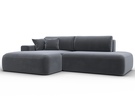 Диван угловой Лига-036 НПБ Модерн левый угол, Велюр, SEVEN 17 серый