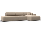 Диван угловой Лига-036 НПБ Модерн Лонг правый угол, Велюр, SEVEN 729 бежевый