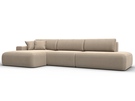 Диван угловой Лига-036 НПБ Модерн Лонг левый угол, Велюр, SEVEN 729 бежевый