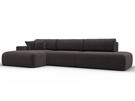 Диван угловой Лига-036 НПБ Модерн Лонг левый угол, Велюр, SEVEN 727 коричневый
