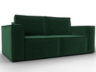 Диван прямой Куба мини, Велюр, SEVEN 626 зеленый