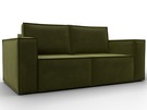 Диван прямой Куба мини, Микровельвет, Зеленый